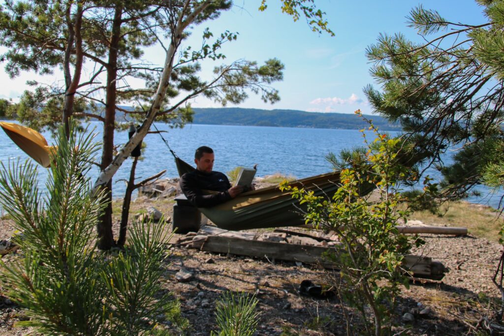 Entspannen in der Hängematte am Oslofjord