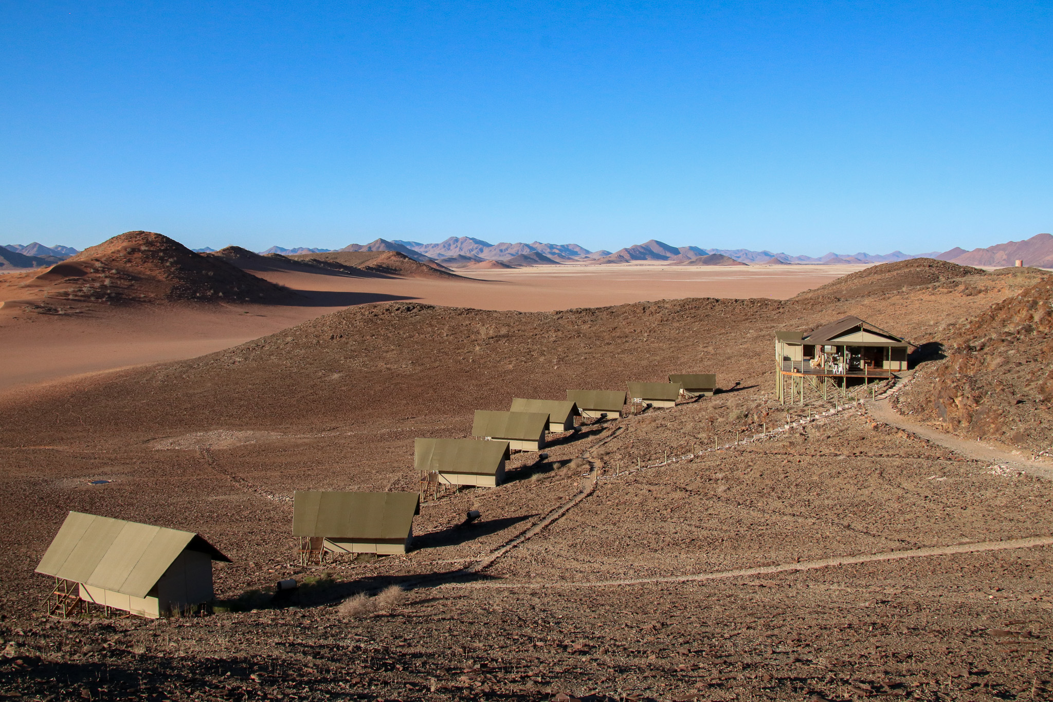Namibia Lodge mit Blick auf Landschaft